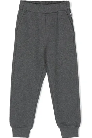Il gufo Mélange-effect cotton tracksuit pants