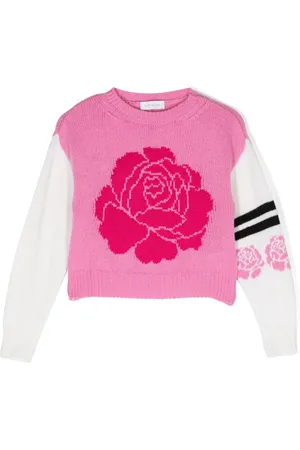 MONNALISA Crew-neck wool jumper