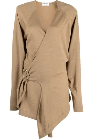 The Attico Hurely wrap minidress