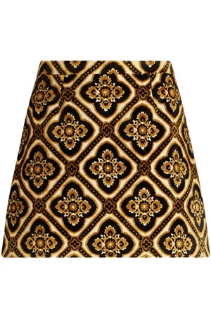 Etro Floral-print A-line skirt