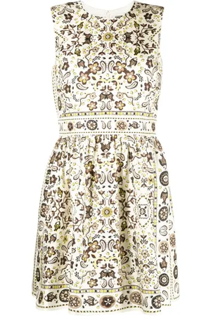 Tory Burch Pisces Dream-print silk dress