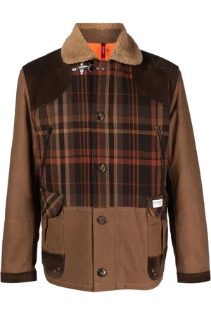 FAY Plaid-pattern field jacket