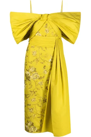 Erdem Evora off-shoulder embroidered dress