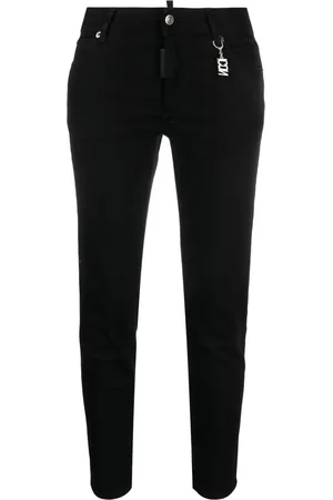 Dsquared2 Logo-plaque tapered jeans