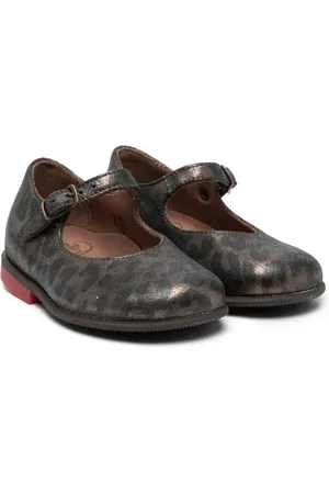 PèPè Leopard-print leather ballerinas