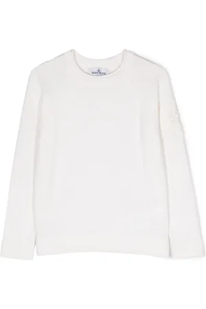 Stone Island Embroidered-logo crew-neck jumper