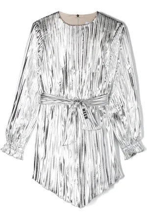 Msgm Asymmetric pleated minidress