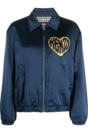 Kenzo Heart-patch satin jacket