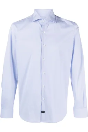FAY Spread-collar button-up shirt