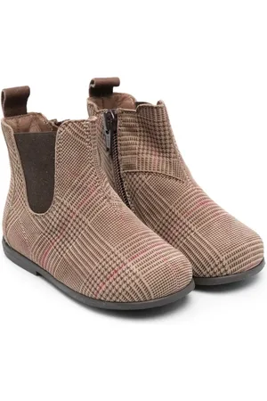 PèPè Mix-print leather boots
