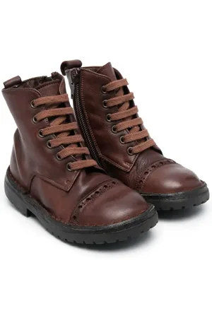 PèPè Lace-up leather boots
