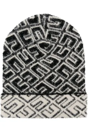 Elisabetta Franchi Logo intarsia-knit beanie