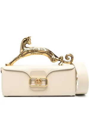 Lanvin Pencil Cat leather tote bag