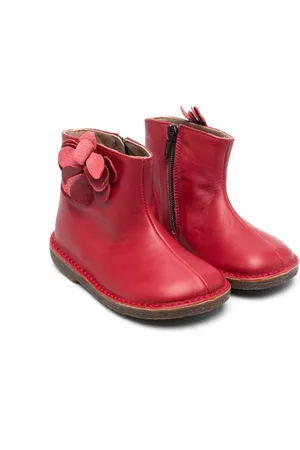 Girls red store boots