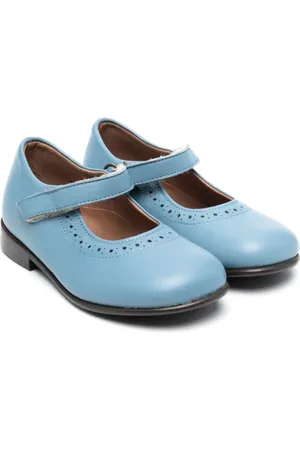 PèPè Touch-strap ballerina shoes