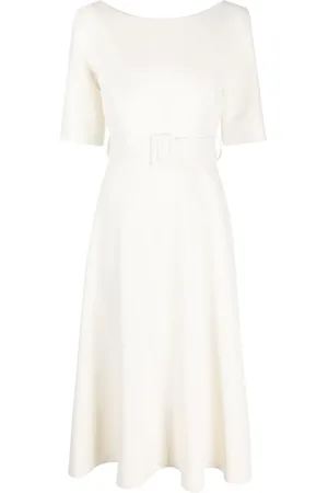 P.A.R.O.S.H. Short-sleeve belted midi dress