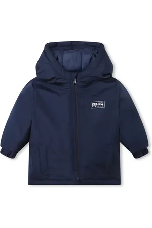 Kenzo Logo-print zip-up hooded jacket