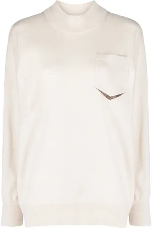 Brunello Cucinelli Monili-detail cashmere jumper