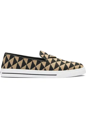 Prada Logo-plaque slip-on sneakers