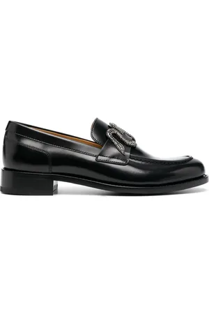 RENE CAOVILLA Morgana 40mm leather loafers