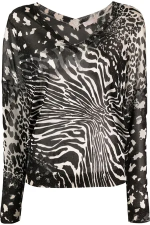 Liu Jo Animal-print V-neck jumper