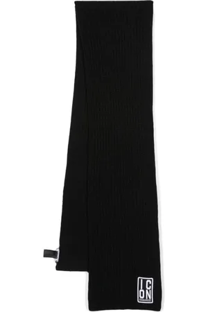 Dsquared2 Logo-patch knitted scarf