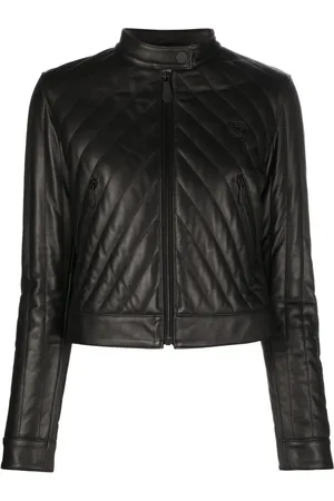 Philipp Plein Matelassé leather jacket