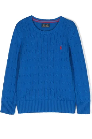 Ralph Lauren Pony-motif cable-knit jumper
