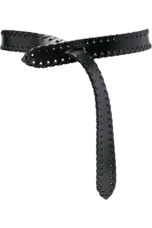 Isabel Marant Lecce whipstitch-trim leather belt