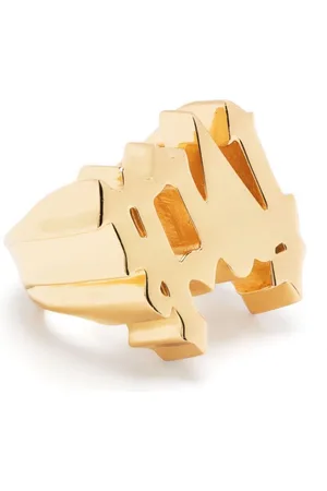Natasha Zinko Lettering-motif polished-finish ring