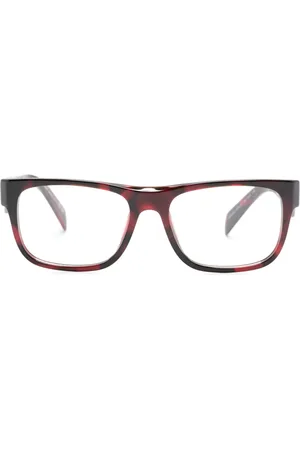Prada Tortoiseshell-effect square-frame glasses