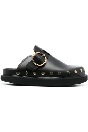 Isabel Marant Stud-detailing flat leather mules