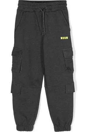 Msgm Logo-print cotton track pants