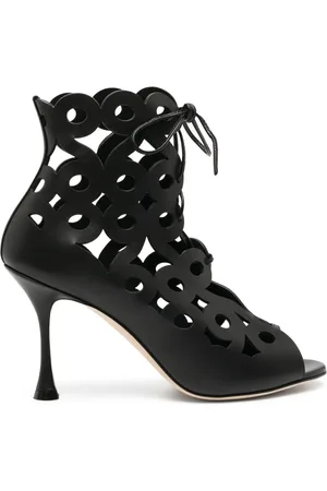 Manolo Blahnik Taralo 90mm cut-out boots