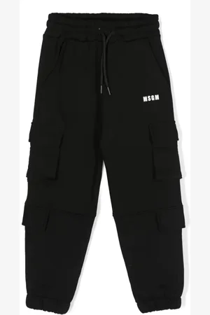Msgm Logo-print cotton track pants