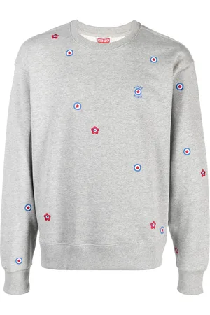 Kenzo Floral-embroidered cotton sweatshirt