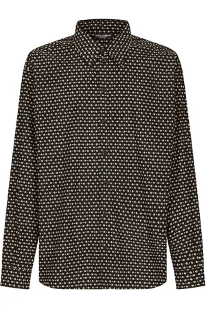 Dolce & Gabbana Geometric-print cotton shirt