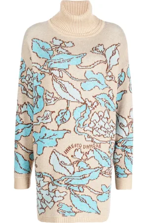 Twin-Set X Marco Rambaldi floral-jacquard roll-neck jumper