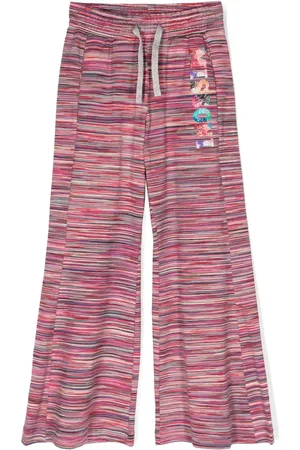 Missoni Crystal-embellished cotton track trousers
