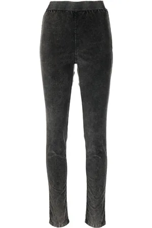 UMA WANG Fadded-effect high-waisted leggings