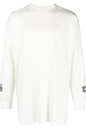 Y-3 GFX L/S logo-flocked T-shirt