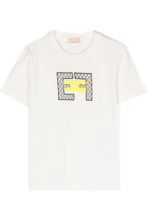 Elisabetta Franchi Logo-print cotton blend T-shirt