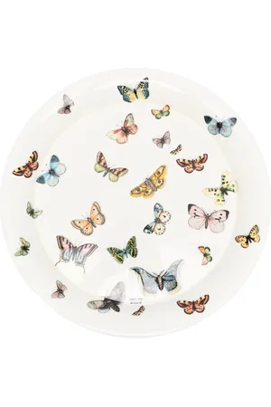 FORNASETTI Butterfly-print ceramic dish