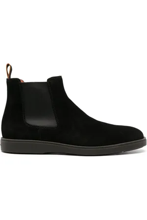 santoni Round-toe suede boots