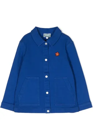 Kenzo Logo-embroidered cotton jacket