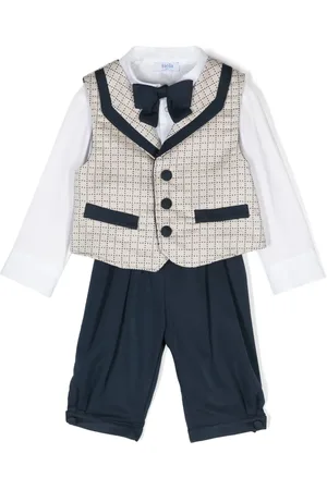 SIOLA Bow-detail trousers set