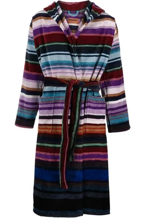 Missoni Jazz multi-way stripe-pattern bathrobe