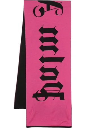 Palm Angels Logo-jacquard wool-blend scarf