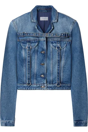 OFF-WHITE Belt-detailed denim jacket