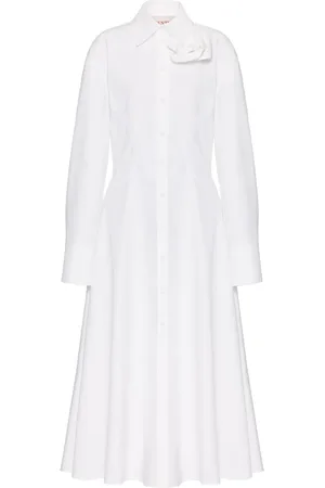 VALENTINO GARAVANI Compact Popeline midi shirt dress